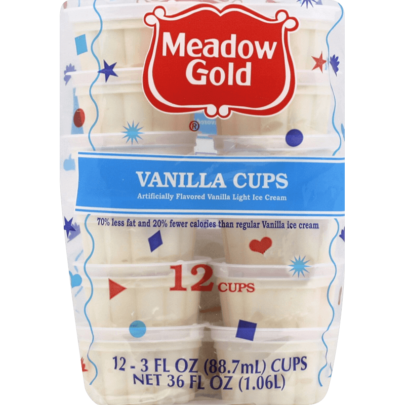 Vanilla Cups 12 Pk