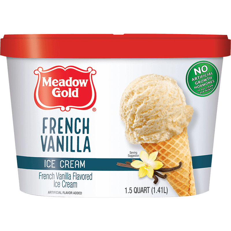 French Vanilla Ice Cream 1.5 Quart Meadow Gold® Dairy