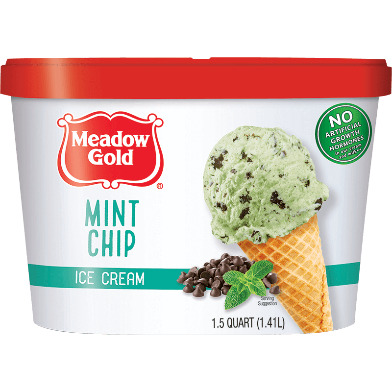 Mint Chip Ice Cream 1.5 Quart - Meadow Gold® Dairy
