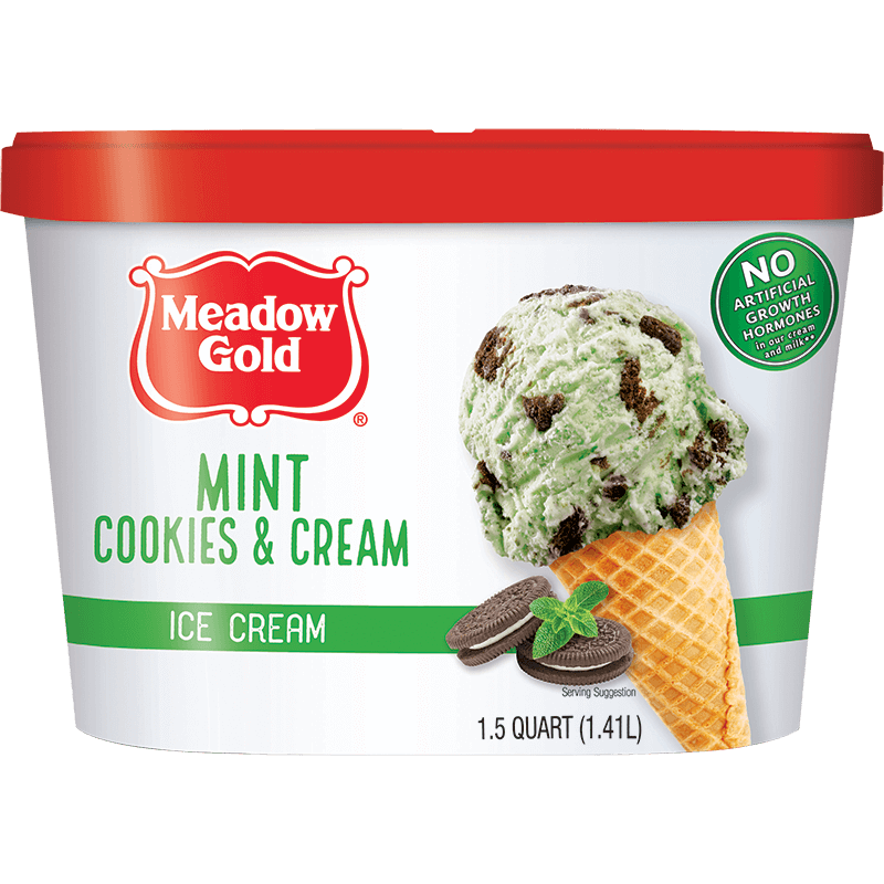 Mint Cookies & Cream Ice Cream 1.5 Quart - Meadow Gold® Dairy