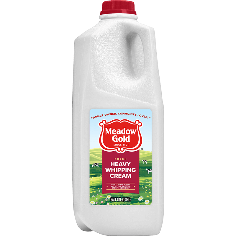 Heavy 36 Whipping Cream Plastic Half Gallon Meadow Gold® Dairy